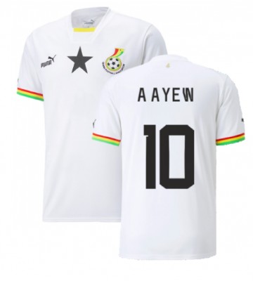 Ghana Andre Ayew #10 Hemmatröja VM 2022 Kortärmad